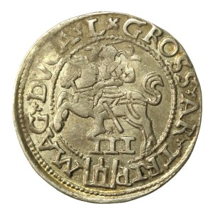 Zygmunt II August, Trojak 1562, Wilno. Wielki krążek (267)