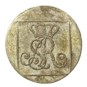 Stanislaw August Poniatowski, silver penny (quarter gold) 1767 F.S, Warsaw (268)