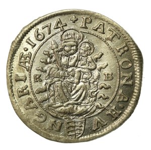 Austria, Leopold I, 6 krajcars 1667, Flint. Rare (270)