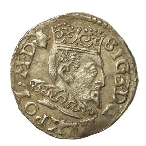 Zygmunt III Waza, Trojak Lublin 1596 - data nierozdzielona. RR (271)