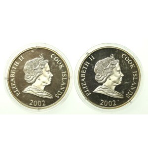 Wyspy Cooka, zestaw 1 dolar 2002, Mundial. Razem 2 szt. (273)