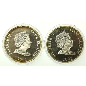 Wyspy Cooka, zestaw 1 dolar 2001-2002, Mundial. Razem 2 szt. (276)