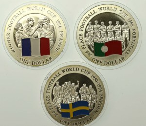 Wyspy Cooka, zestaw 1 dolar 2001-2002, Mundial. Razem 3 szt. (278)