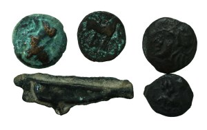Greece, Olbia, 4th century BC. Set of 5 pcs. (185)