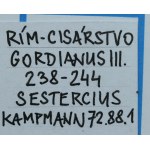 Cesarstwo Rzymskie, Gordian III (238-244 n.e.), Sesterc (192)