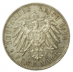 Germany, Bavaria, 5 marks 1914 (202)