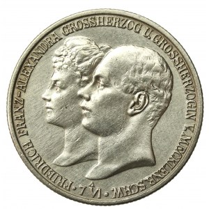 Niemcy, Meklenburgia-Szwerin, 2 marki 1904, Ślub Fryderyka Franciszka (204)