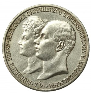 Germany, Mecklenburg-Szwerin, 2 marks 1904, Wedding of Friedrich Franz (204)