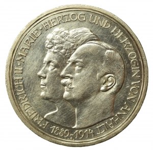 Germany, Anhalt-Dessau, 3 marks 1914 (207)