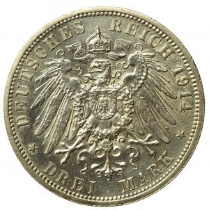 Germany, Anhalt-Dessau, 3 marks 1914 (207)