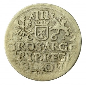Jan II Kazimierz, Trojak 1662, Kraków (209)