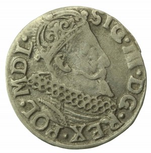 Sigismund III Vasa, Trojak 1621, Krakow - POLON. Rare (250)