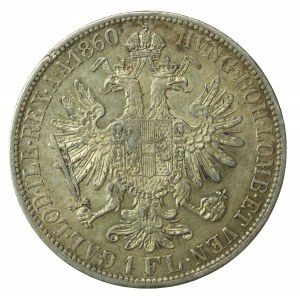 Austria, Franciszek Józef I, 1 Floren 1860 A, Wiedeń (263)