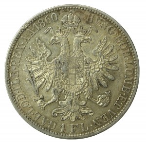 Austria, Franz Joseph I, 1 Floren 1860 A, Vienna (263)