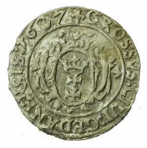 Sigismund III Vasa, 1627 penny, Gdansk (272)