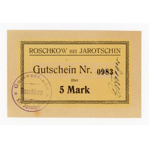 Roszków/Roschkow, Gutsvarstand, 5 marek (1914) (305)