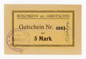 Roszkow/Roschkow, Gutsvarstand, 5 marks (1914) (305)