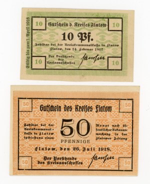 Zlotow/Flatow, Kreis, 10 and 50 fenig 1917/1918 (309)