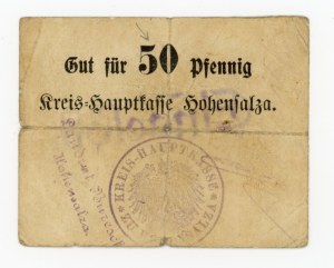 Inowrocław/Hohensalza 50 fenigs (1914). Numeral 5 high. Deleted (322)