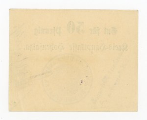 Inowrocław/Hohensalza 50 fenigs (1914). Numeral 5 high (323)