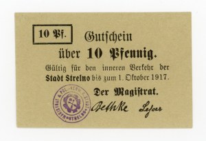 Strzelno/Strzelno, 10 fenig 1917 - green-gray paper (328)