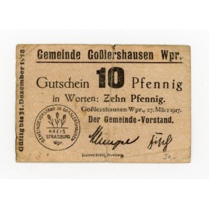 Jabłonowo Pomorskie/Gosslershausen Wpr., 10 fenigów 1917 (331)