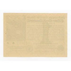 Wrocław/Breslau, 1 Goldmark 1923, poddruk zielony (332)