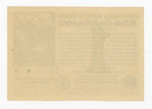 Breslau/Breslau, 1 Goldmark 1923, green subprint (332)
