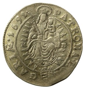 Austria, Leopold I, 15 krajcars 1691, Krzemnica (528)