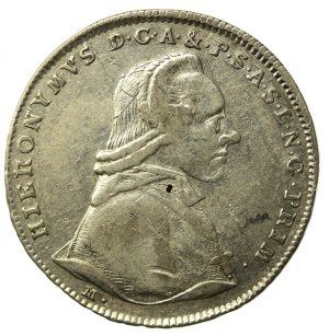 Austria, Archbishopric of Salzburg, Jerome von Colloredo, 20 Krajcars 1794 M (530)
