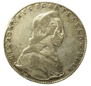 Austria, Archbishopric of Salzburg, Jerome von Colloredo, 20 Krajcars 1793 M (531)