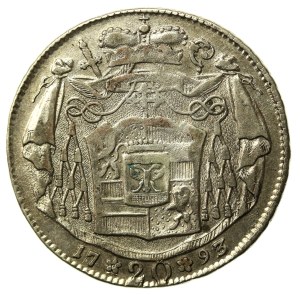 Austria, Archbishopric of Salzburg, Jerome von Colloredo, 20 Krajcars 1793 M (531)