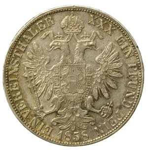 Austria-Hungary, Franz Joseph, Thaler 1858. medional (534)