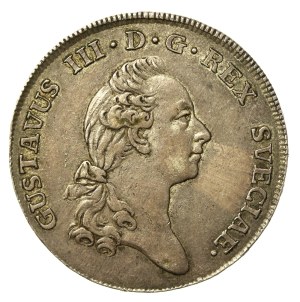 Sweden, Gustav III, 2/3 thaler (riksdaler), 1776, Stockholm mint (542)