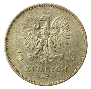 II RP, 5 gold 1928 Brussels, Nike (601)