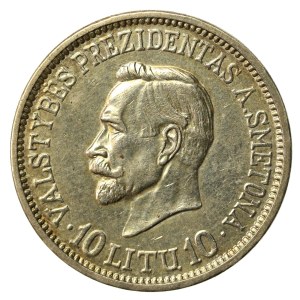 Lithuania, 10 litas 1938, 20th anniversary - Republic (604)