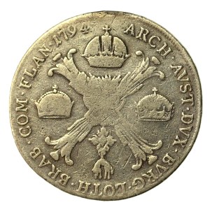 Austria, Netherlands, Francis II, 1794 H thaler, Gunzburg (606)