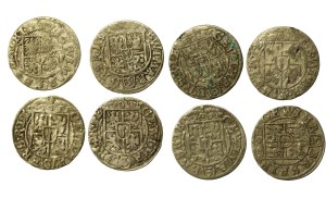 Ducal Prussia, George Wilhelm, set of half-tracks of Bydgoszcz. Total of 8 pieces (620)