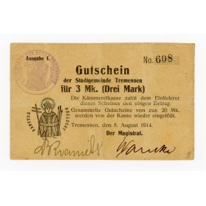 Trzemeszno/Tremessen, 3 marki 1914 (346)