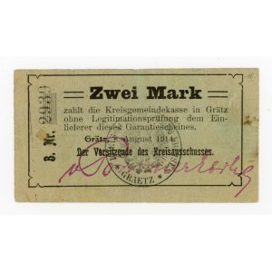Grodzisk Wlkp./Grätz, 2 marki 1914 - odmiana Angust (356)
