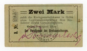 Grodzisk Wlkp./Grätz, 2 marks 1914 - variety 