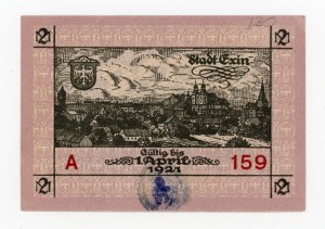 Kcynia/Exin, 2 marks 1918 - variety with stamp (358)