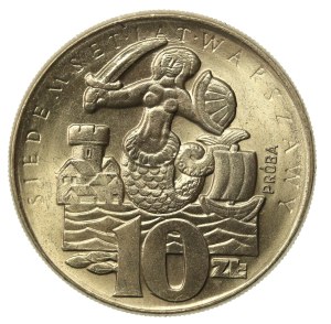 People's Republic of Poland, 10 zloty 1965, Seven Hundred Years of Warsaw, Sample (805)