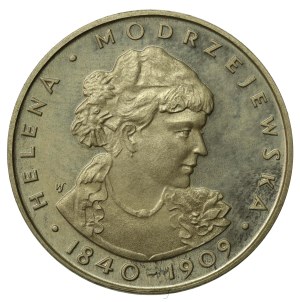 People's Republic of Poland, 100 gold 1975, Helena Modrzejewska (815)