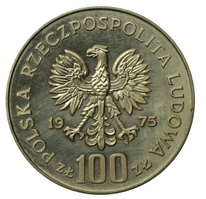 People's Republic of Poland, 100 gold 1975, Helena Modrzejewska (815)