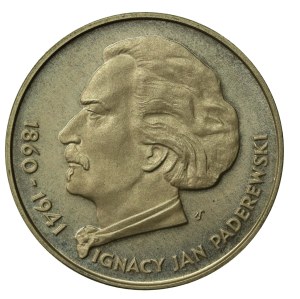People's Republic of Poland, 100 gold 1975, Ignacy Jan Paderewski (816)