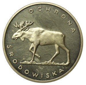 People's Republic of Poland, 100 gold 1978, Environmental Protection - Moose (818)