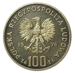 People's Republic of Poland, 100 gold 1978, Environmental Protection - Moose (818)