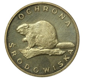 People's Republic of Poland, 100 Gold 1978, Environmental Protection - Beaver (819)
