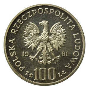 People's Republic of Poland, 100 gold 1981, Wladyslaw Sikorski (820)